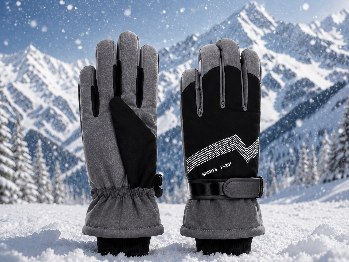 ❄️🧤 GUANTES MUJER PARA NIEVE TÉRMICOS IMPERMEABLES CALABRANNO 🧤❄️