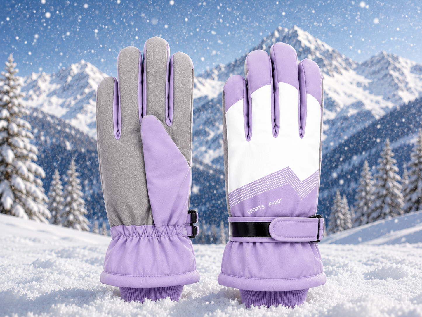 ❄️🧤 GUANTES MUJER PARA NIEVE TÉRMICOS IMPERMEABLES CALABRANNO 🧤❄️