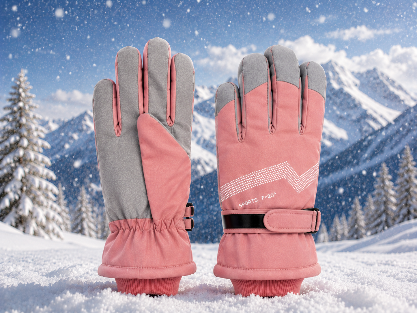 ❄️🧤 GUANTES MUJER PARA NIEVE TÉRMICOS IMPERMEABLES CALABRANNO 🧤❄️