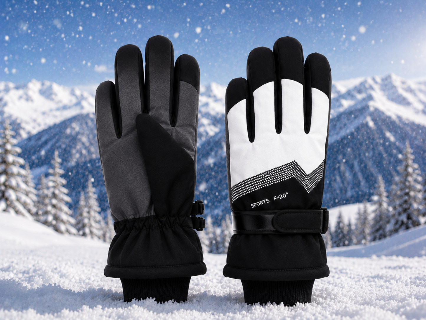 ❄️🧤 GUANTES MUJER PARA NIEVE TÉRMICOS IMPERMEABLES CALABRANNO 🧤❄️