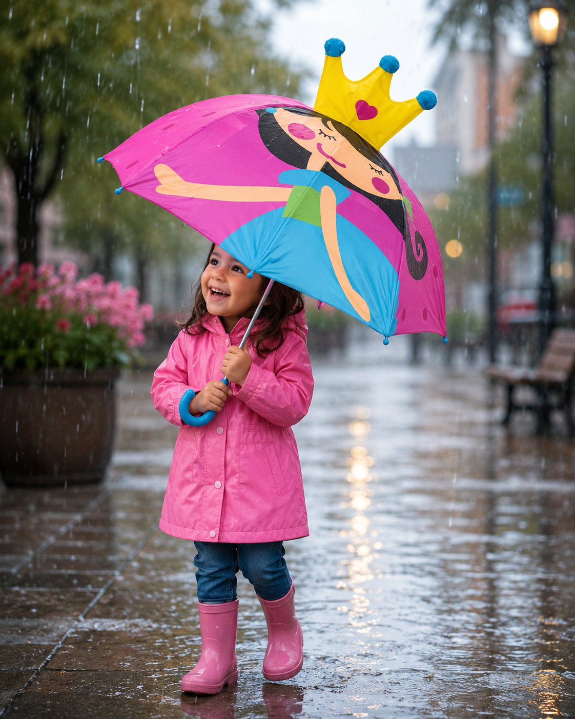PARAGUAS INFANTIL 3D DISEÑOS ANIMALES 90 CM RESISTENTE PARA LLUVIA
