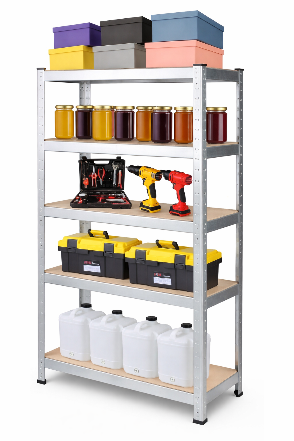 🧰 REPISA METÁLICA MULTIUSO REFORZADA 5 NIVELES