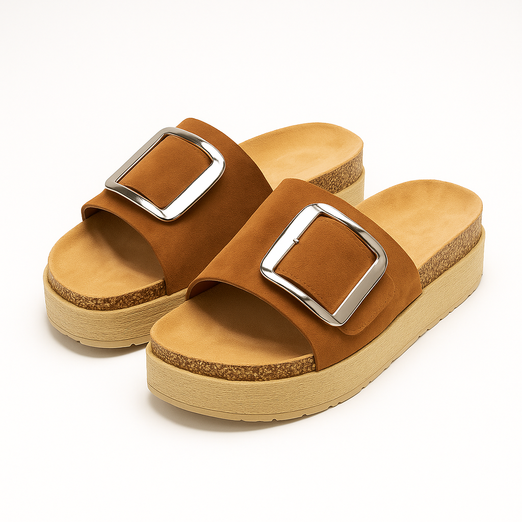 CHALAS MUJER BEIGE BLACK BROWN