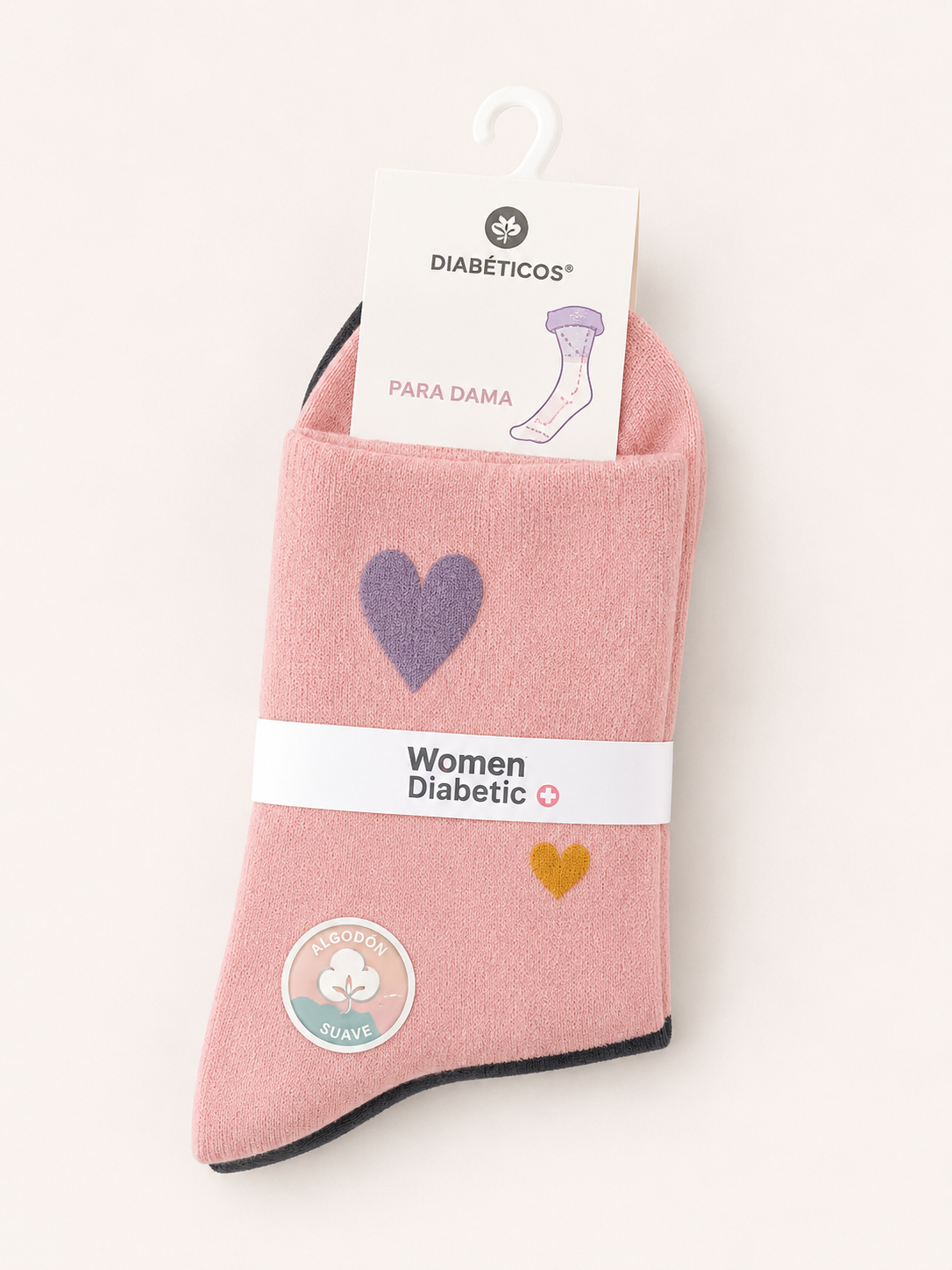 🧦 CALCETINES PARA DIABETES  DAMA ALGODÓN SUAVE ANTI PRESIÓN