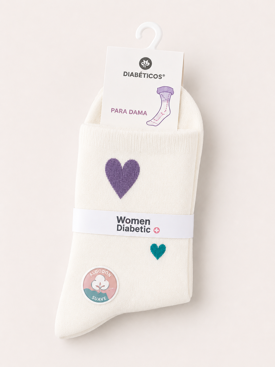 🧦 CALCETINES PARA DIABETES  DAMA ALGODÓN SUAVE ANTI PRESIÓN