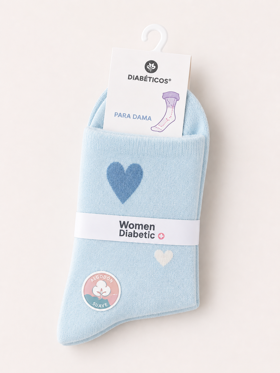 🧦 CALCETINES PARA DIABETES  DAMA ALGODÓN SUAVE ANTI PRESIÓN