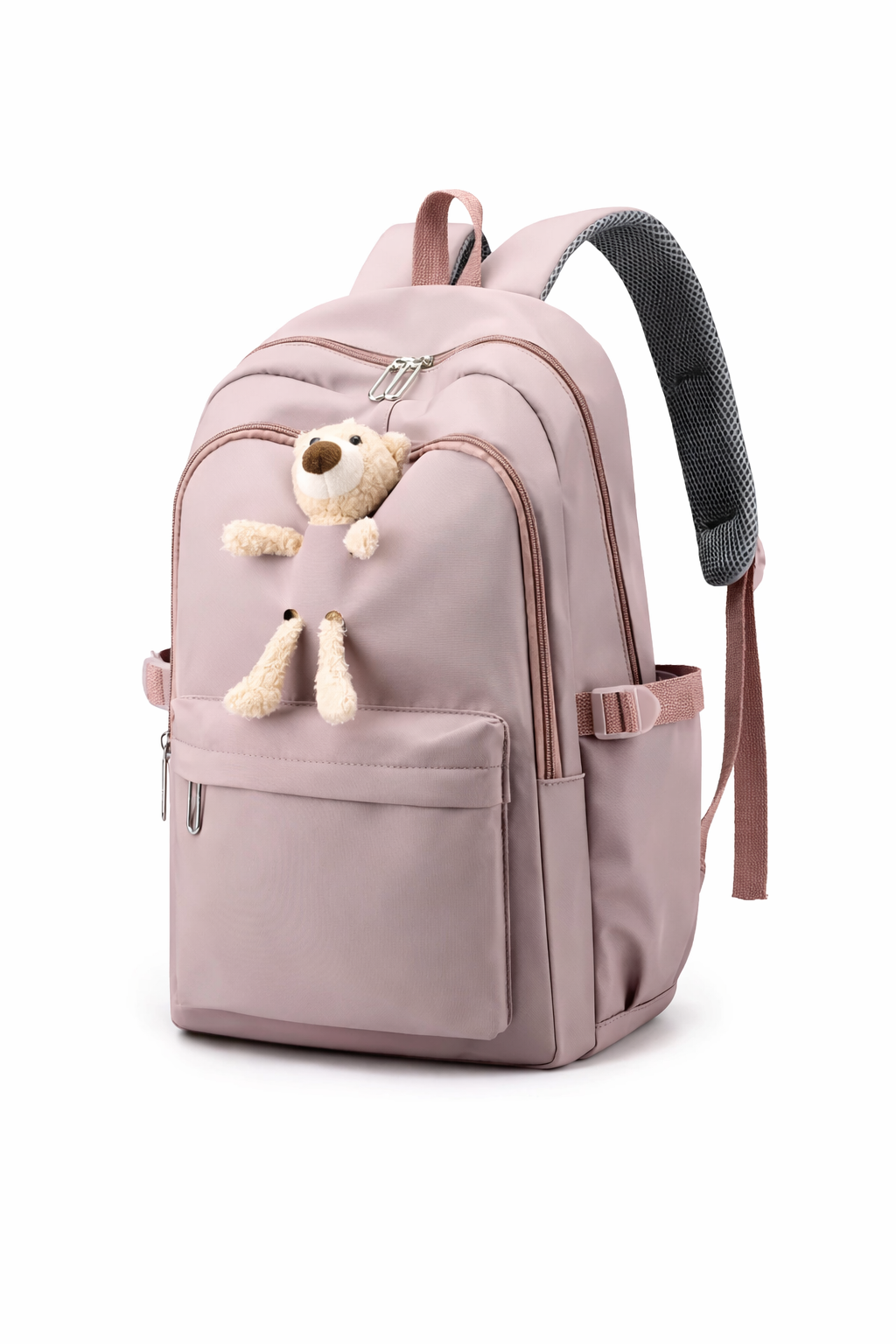 MOCHILA ESCOLAR CON OSITO NIÑAS