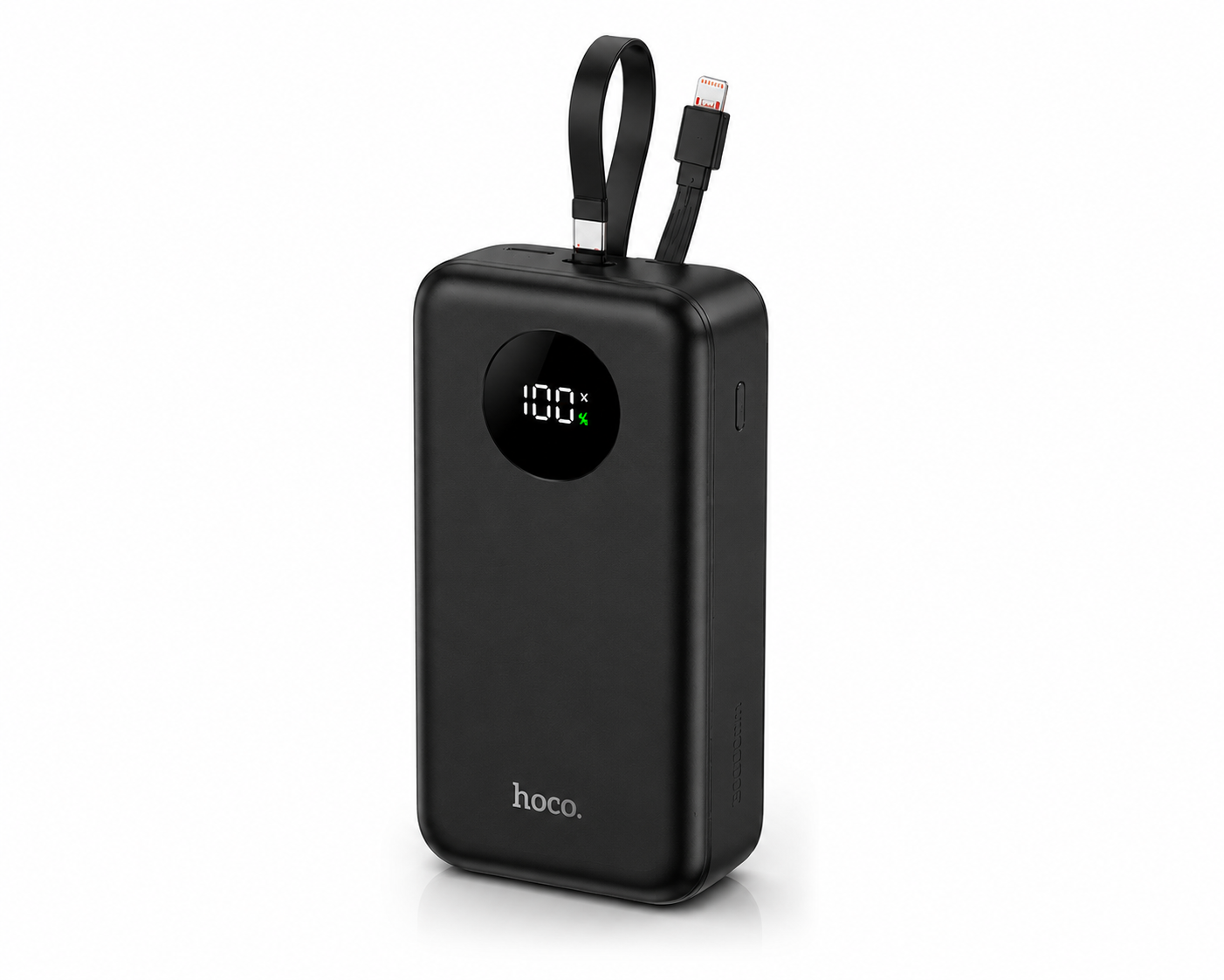 POWER BANK HOCO J132B 30000MAH CARGA RÁPIDA 22.5W PD20W CON CABLES INTEGRADOS