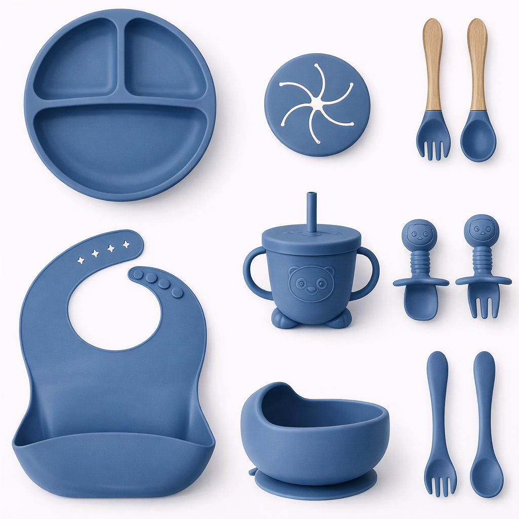 SET DE ALIMENTACION DE SILICONA DE ALTA CALIDAD 11 piezas