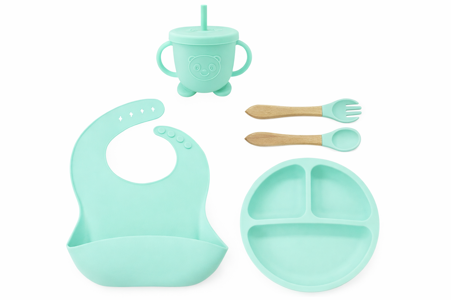 SET ALIMENTACION BEBÉ 5 PIEZAS