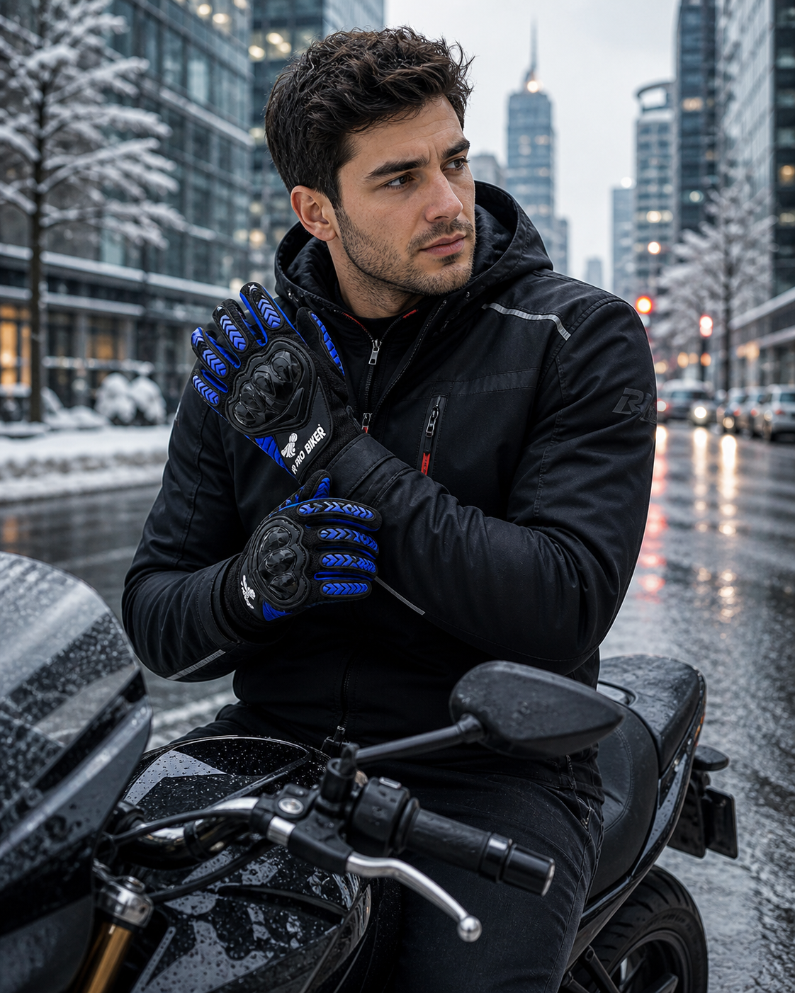 Guantes Tácticos Touch Antideslizantes con Protección – Uso Urbano / Moto / Bicicleta
