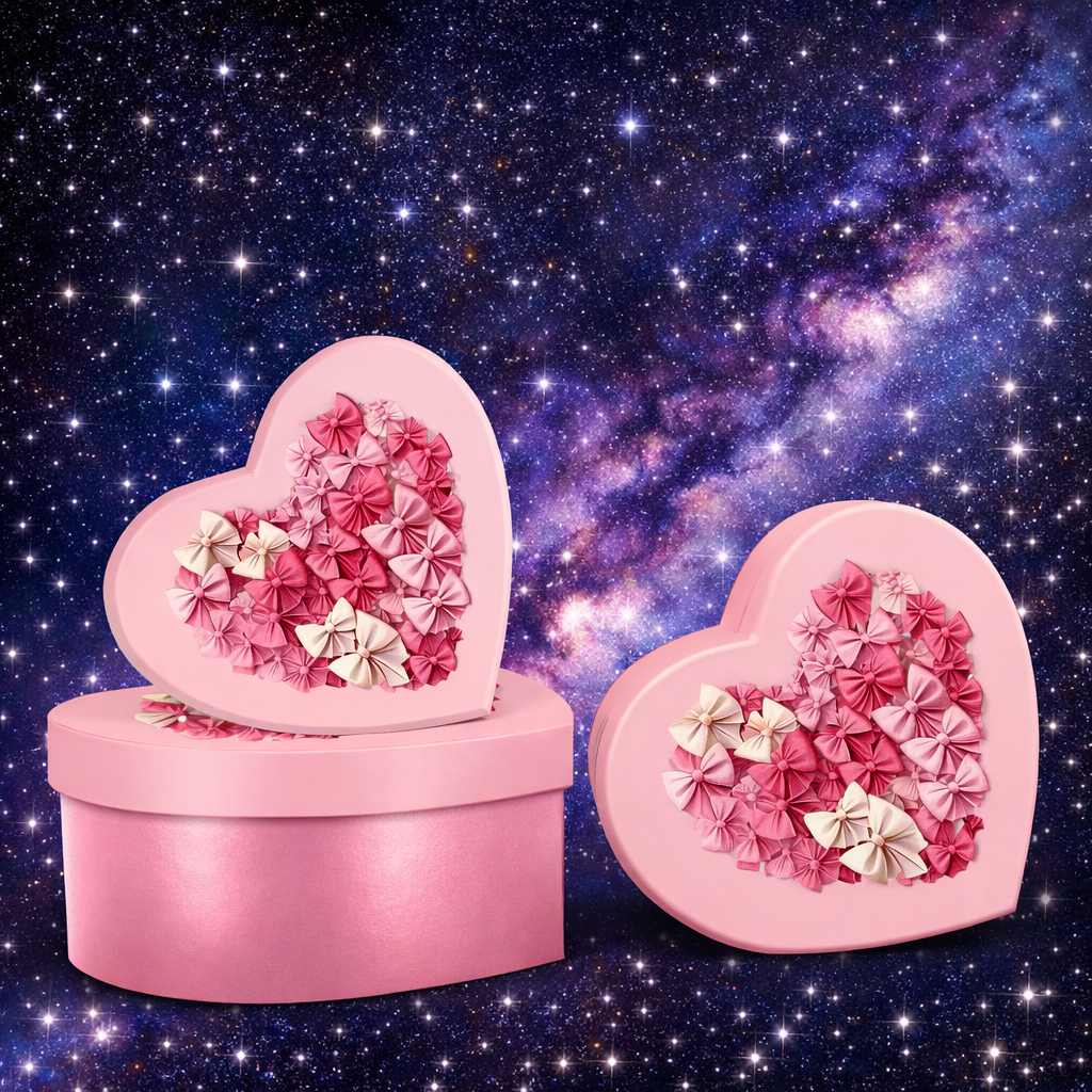 ❤️ Set 3 Cajas de Regalo Forma Corazón