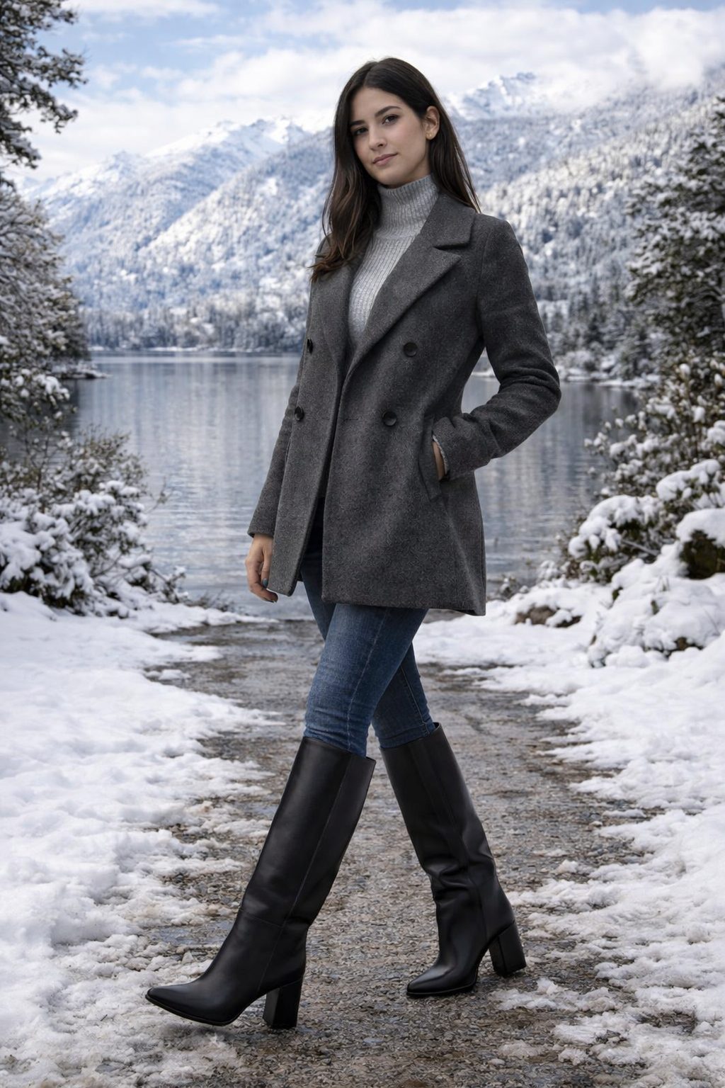🖤 Botas Altas de Ecocuero Premium – Elegancia Urbana Internacional