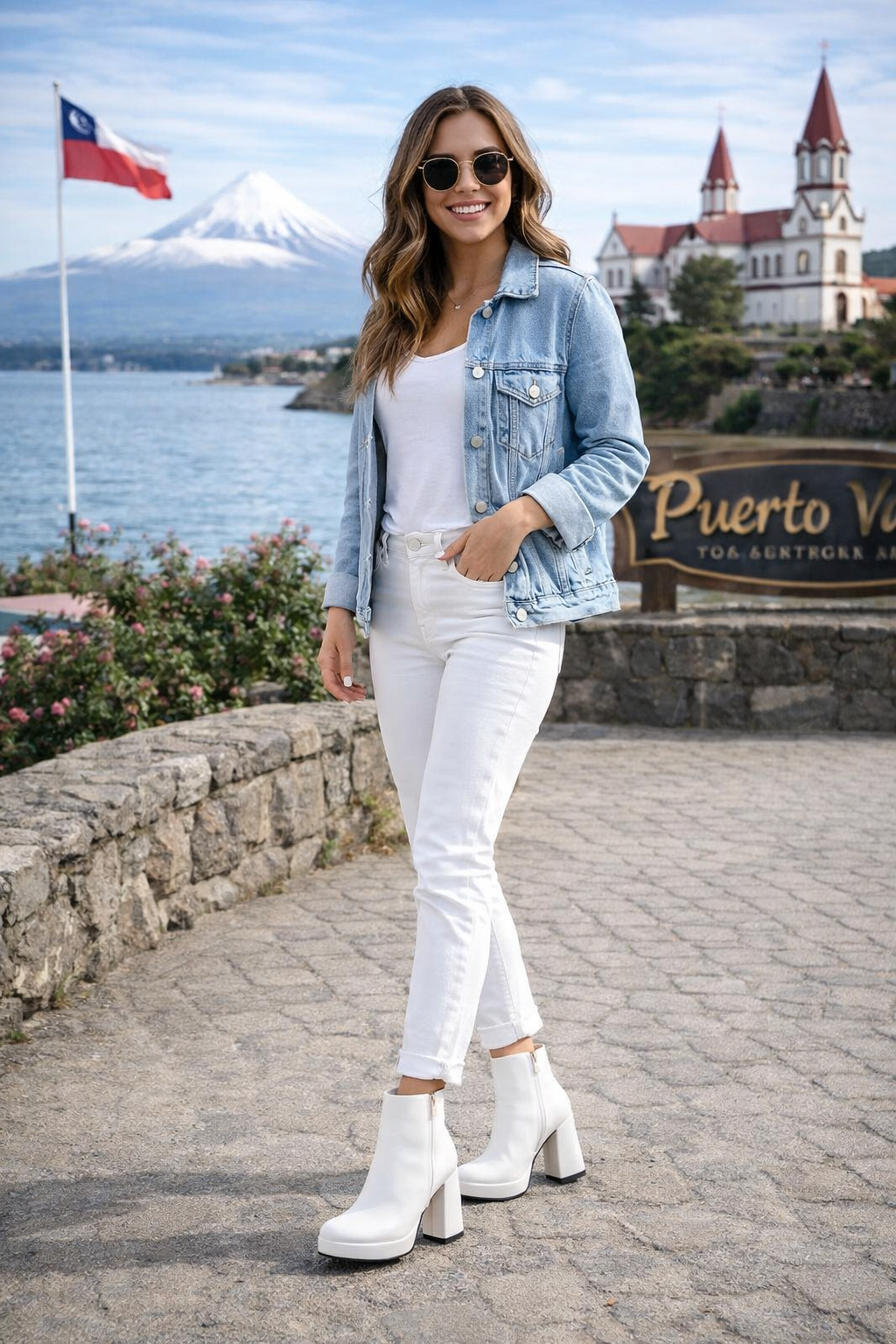 🤍🖤 Botines Plataforma Mujer – Blanco y Negro
