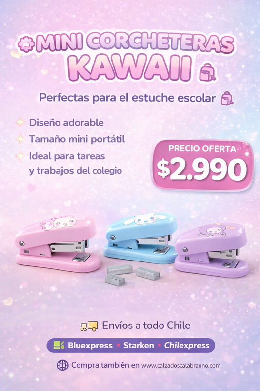 🌸 MINI CORCHETERA KAWAII ESCOLAR