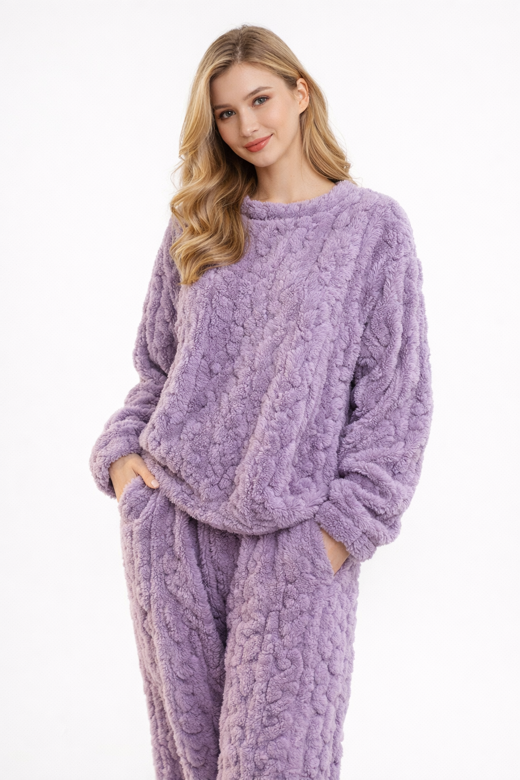 Pijama Polar Premium Ultra Suave Invierno Mujer – Calentito y Cómodo ❄️✨