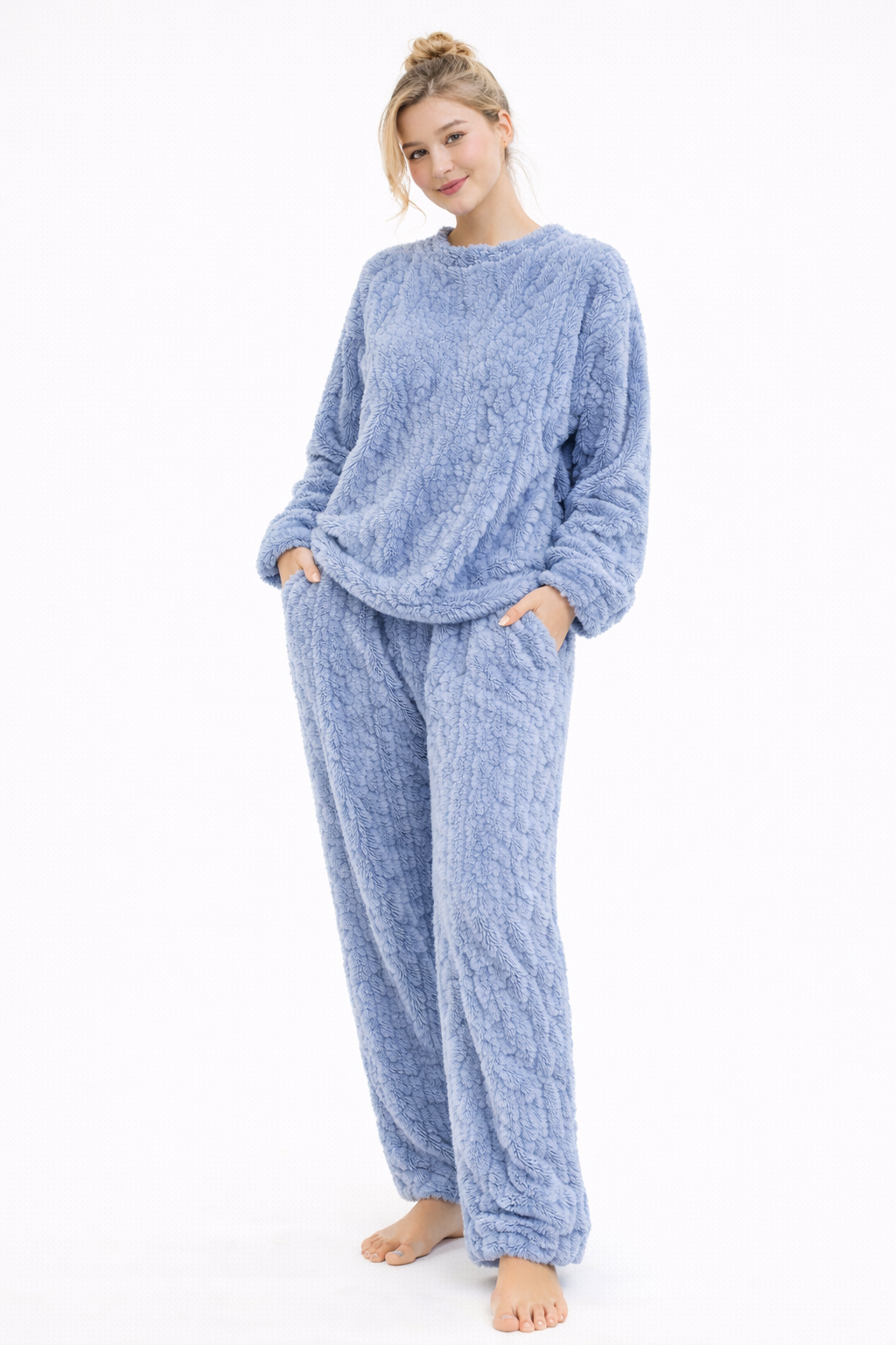 Pijama Polar Premium Ultra Suave Invierno Mujer – Calentito y Cómodo ❄️✨