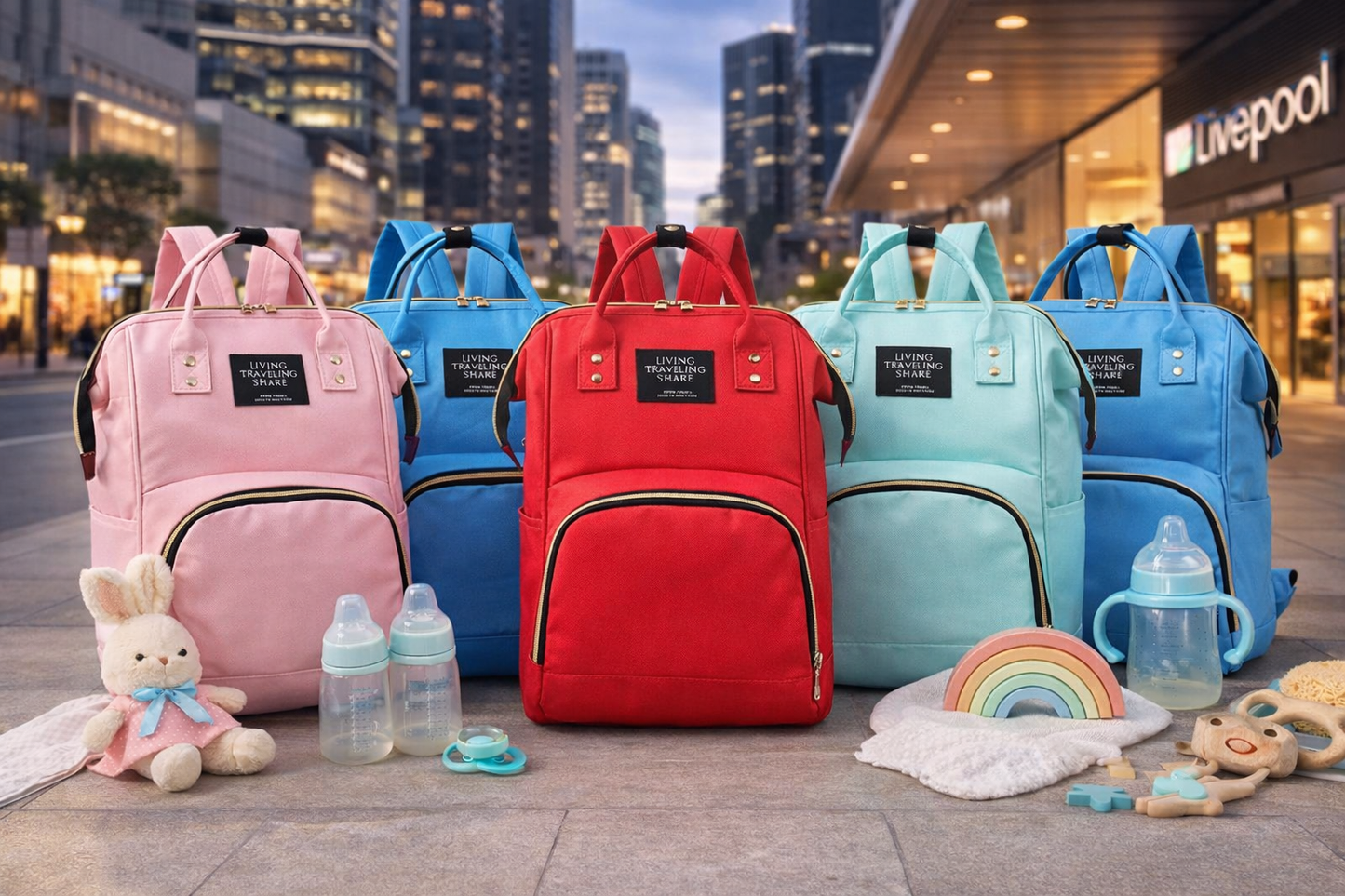 BOLSO MATERNAL  LIVING TRAVELING SHARE