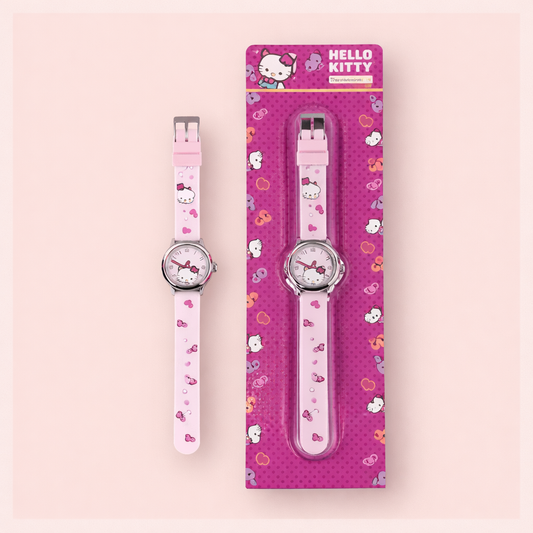 RELOJ ANALOGICO DE PULSERA ESTILO HELLO KITTY