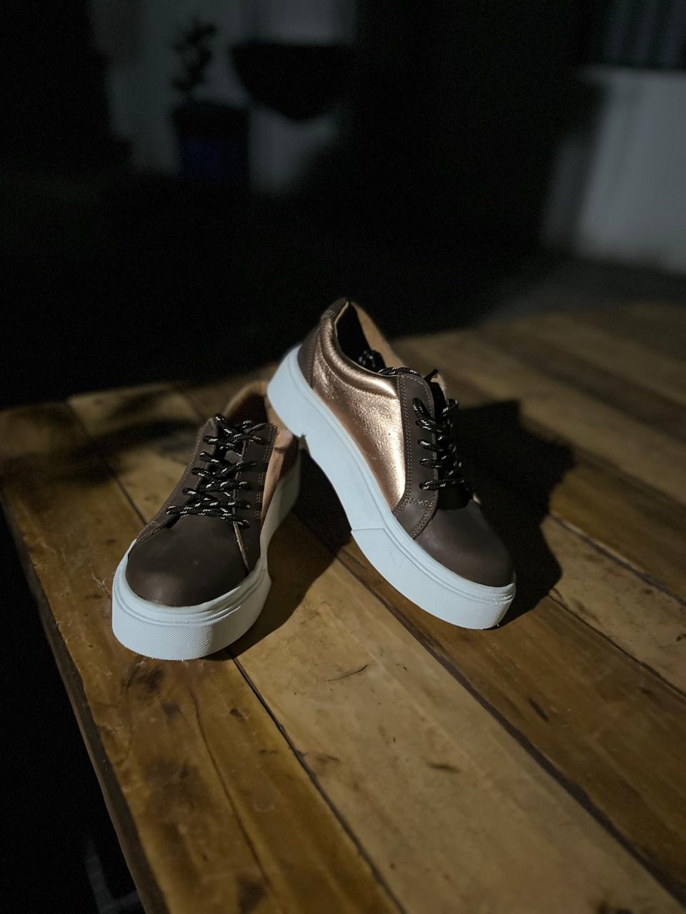 ZAPATILLAS MUJER  COBRE X