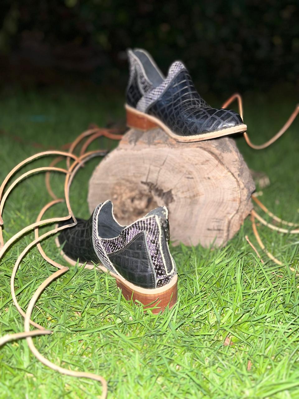 Botines 🐊 ShadowCroc X – Elegancia salvaje en cada paso 🔥⚡