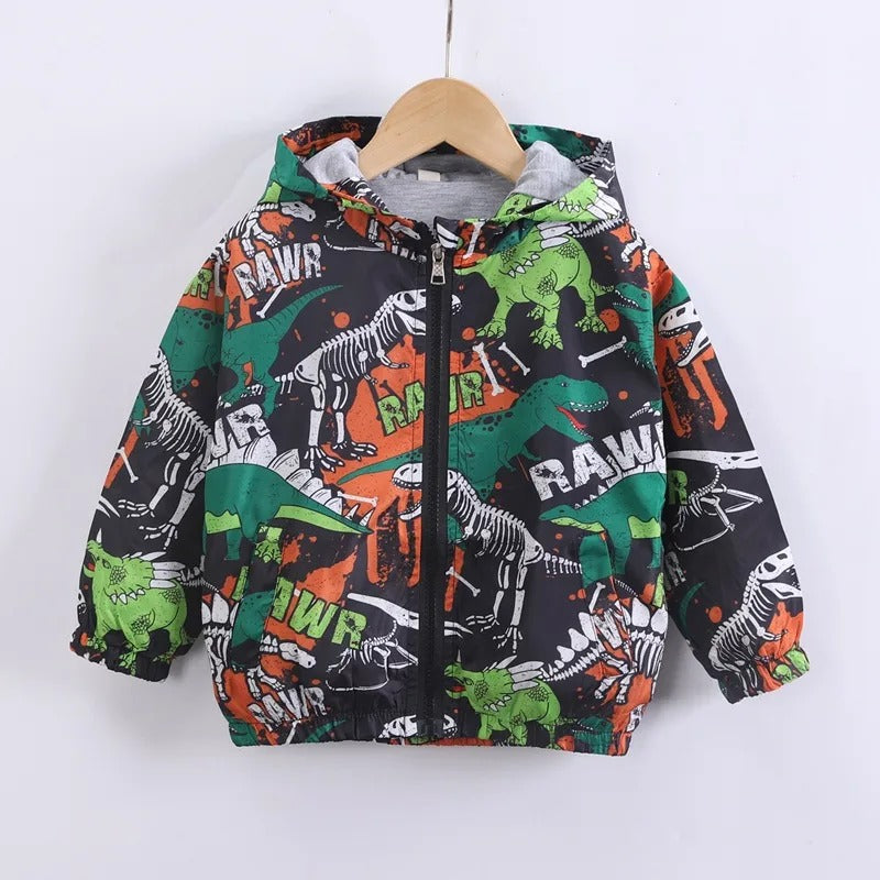 CHAQUETA CORTA VIENTO  CON CAPUCHA NIÑOS.