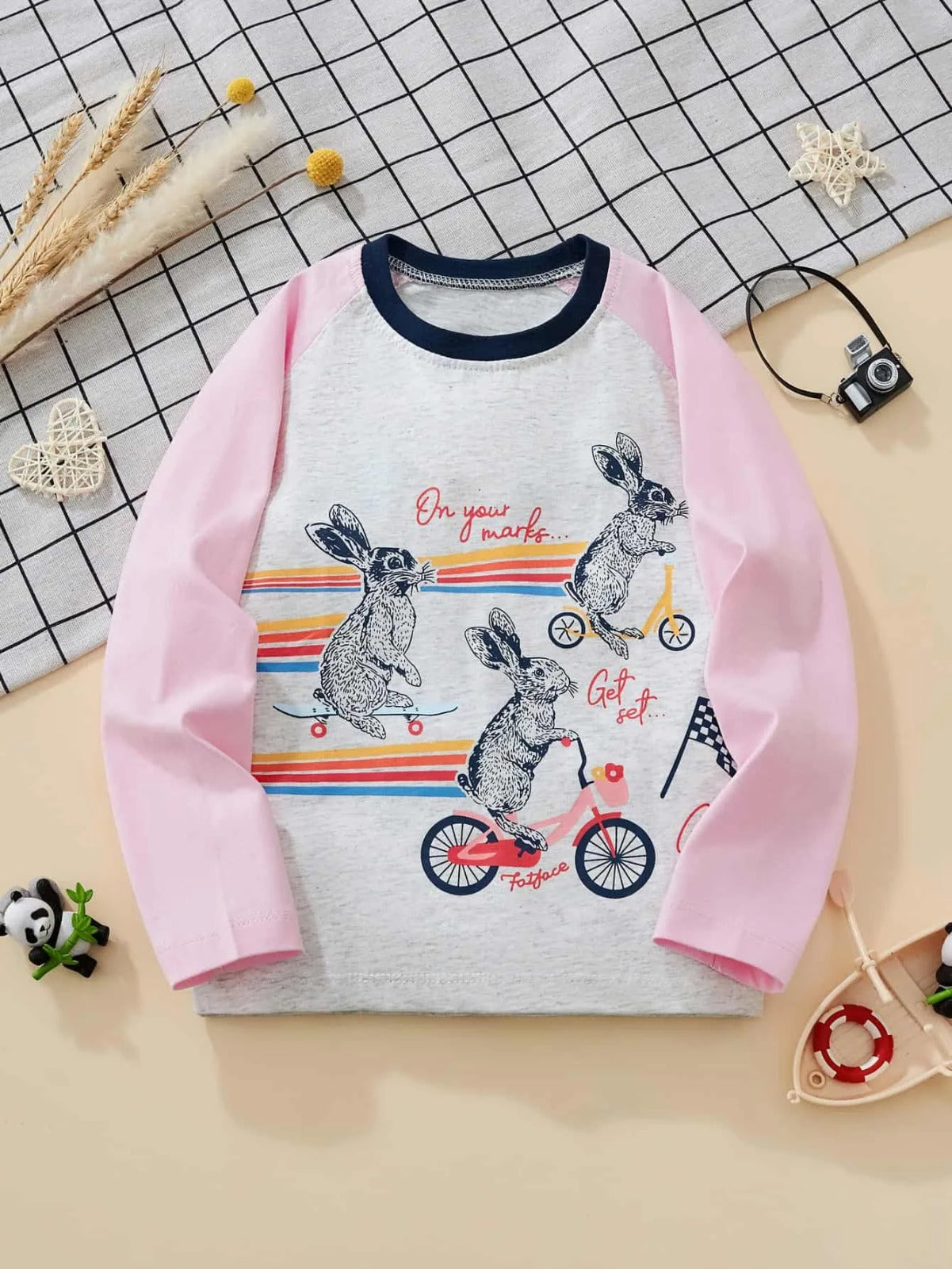 POLERA MANGA LARGA DE ALGODÓN NIÑA