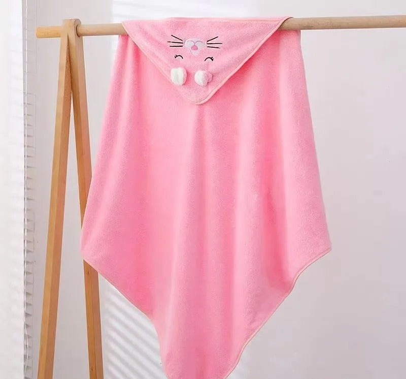 TOALLAS CON CAPUCHA ANIMALES DE BEBES