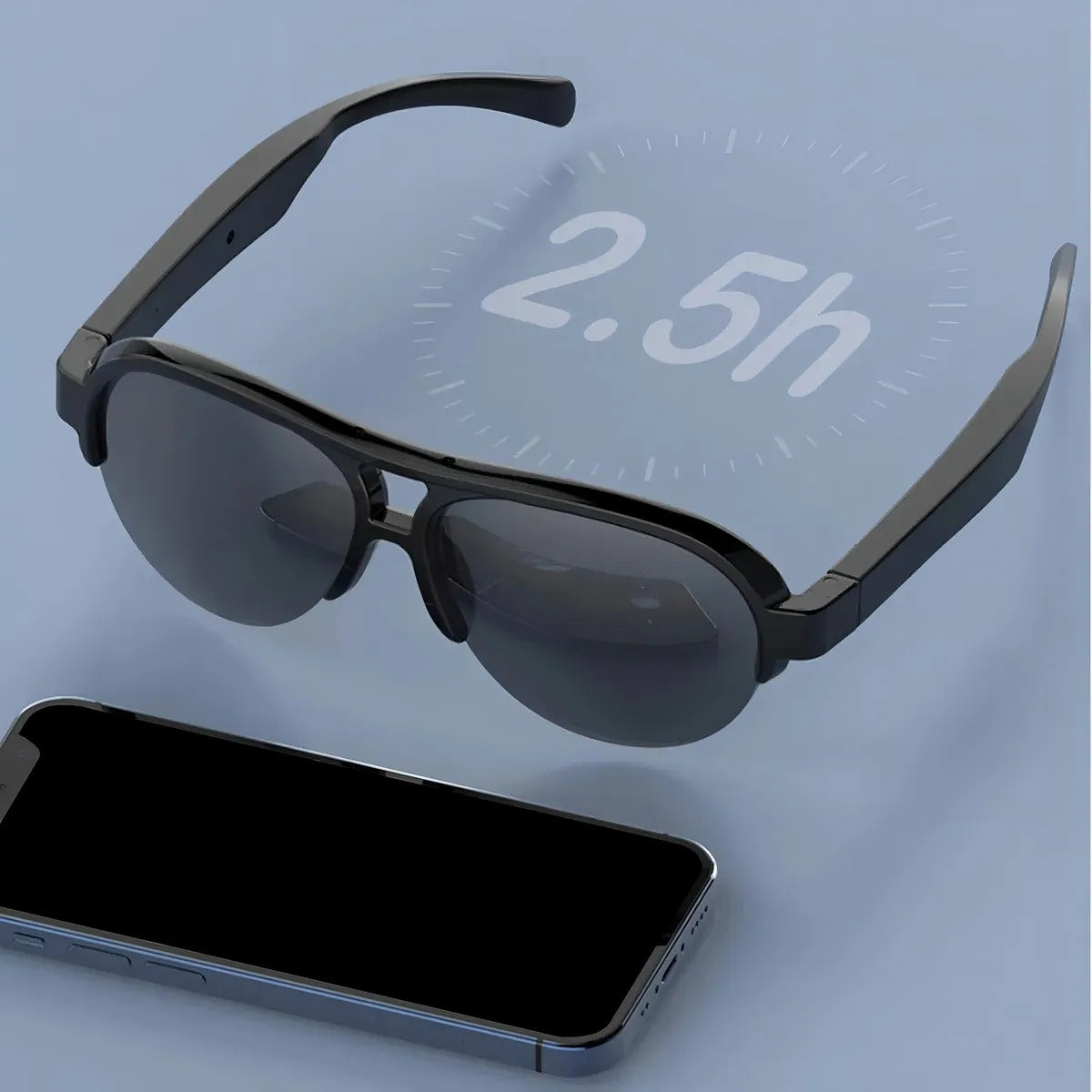 LENTES CON MICROFONO Y FONOS INCORPORADOS