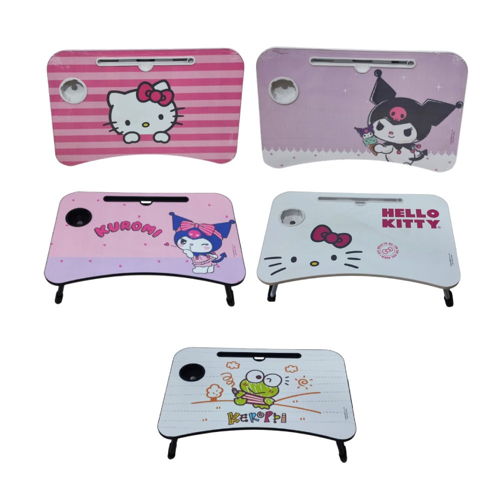 MESA DE CAMA SANRIO, HELLO KITTY, KUROMI, KEROPPI