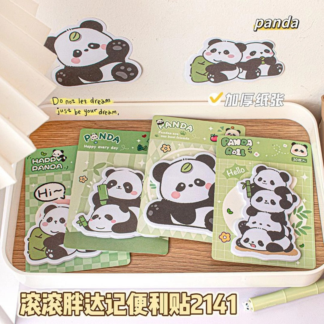 🐼 Sticky Notes Panda Kawaii – Set de Notas Adhesivas Cute