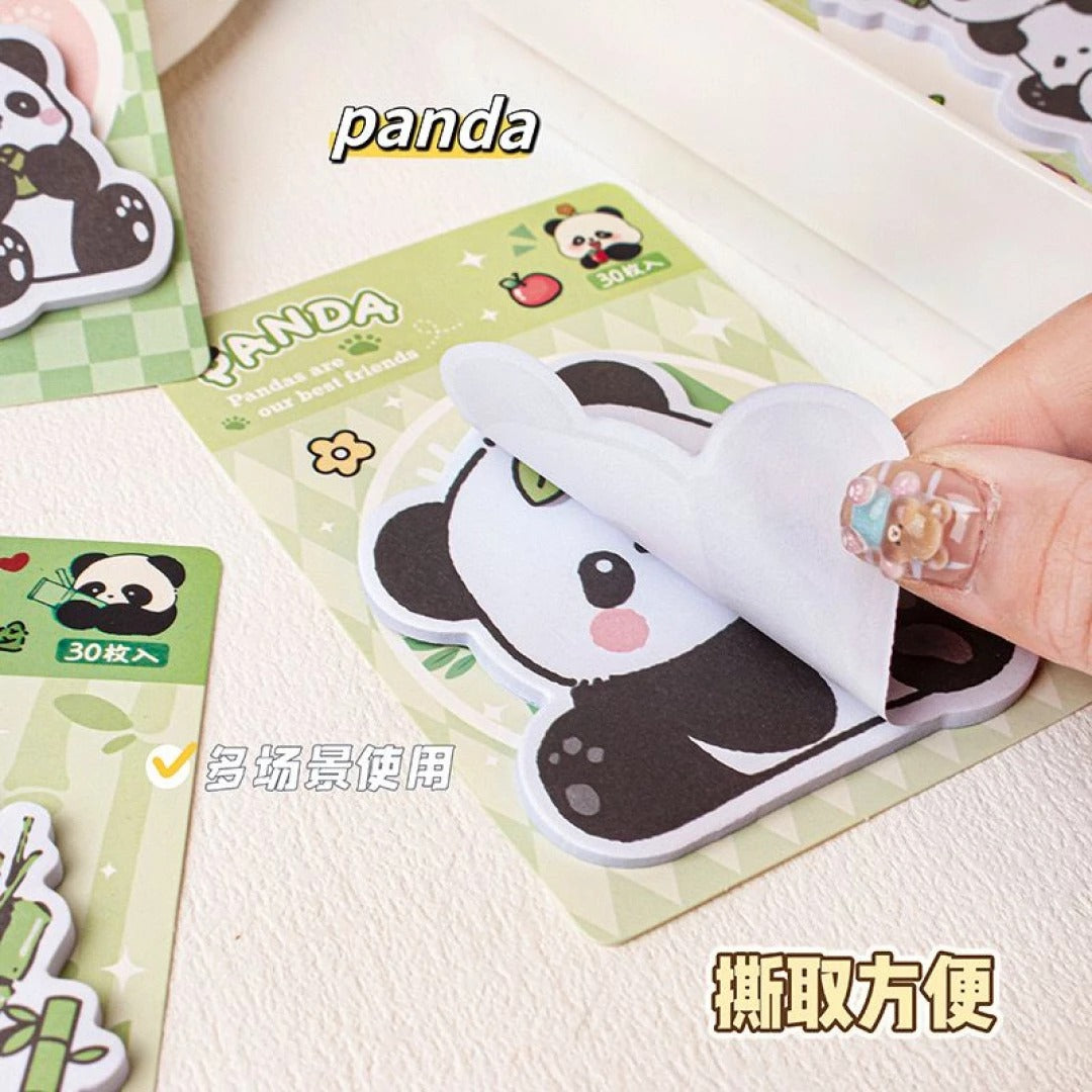 🐼 Sticky Notes Panda Kawaii – Set de Notas Adhesivas Cute