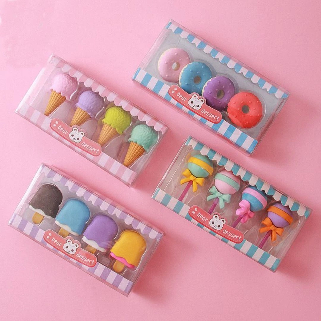 GOMA BORRA CON TUS FIGURAS KAWAII SET 8 UNIDADES