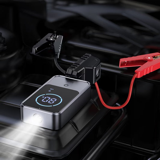 🚗⚡ HOCO QS7 PARTIDOR DE AUTO + POWER BANK 10.000 mAh
