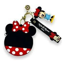 LLAVERO CON MONEDERO DISNEY MINNIE Y MICKEY MOUSE