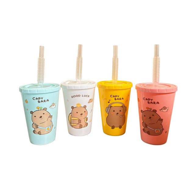 🧋  VASOS KAWAII CAPYBARA 350 ML 🧋 POR DOCENA
