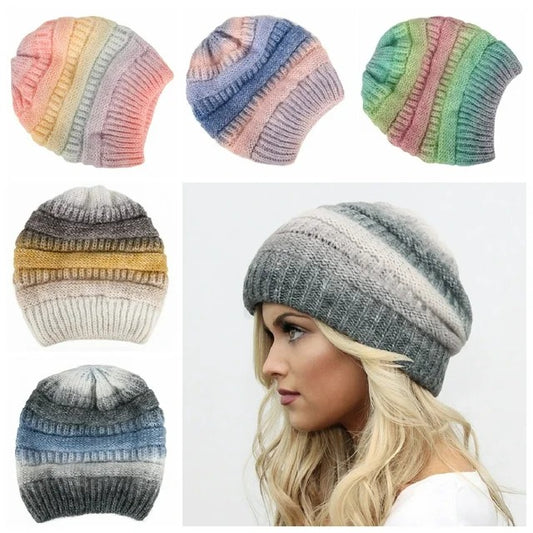 GORRO DE LANA SUAVE DEGRADE